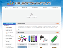 Tablet Screenshot of bestuniontech.com